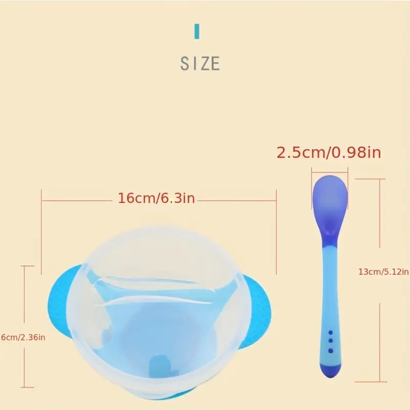 Plato Antiderrame Con Cuchara Para Bebe